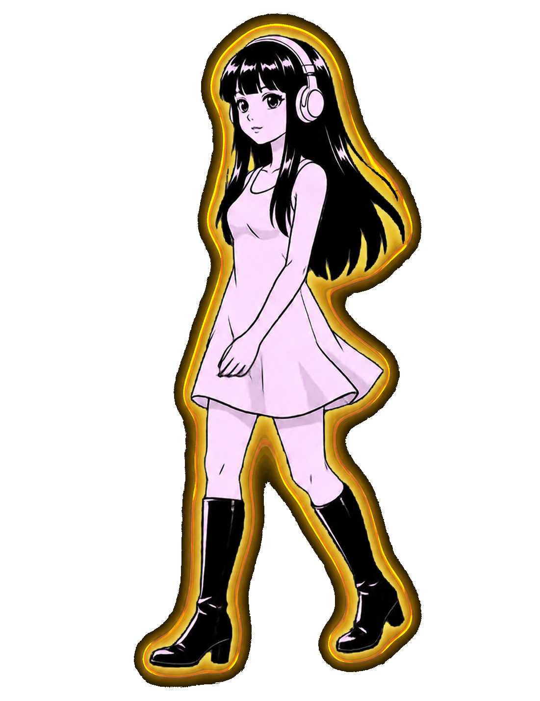 Hermini, a tiny desktop agent character with a warm golden glow